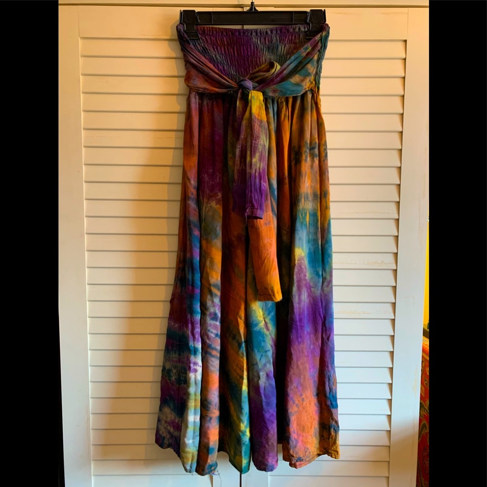 Boho womens flowing dress